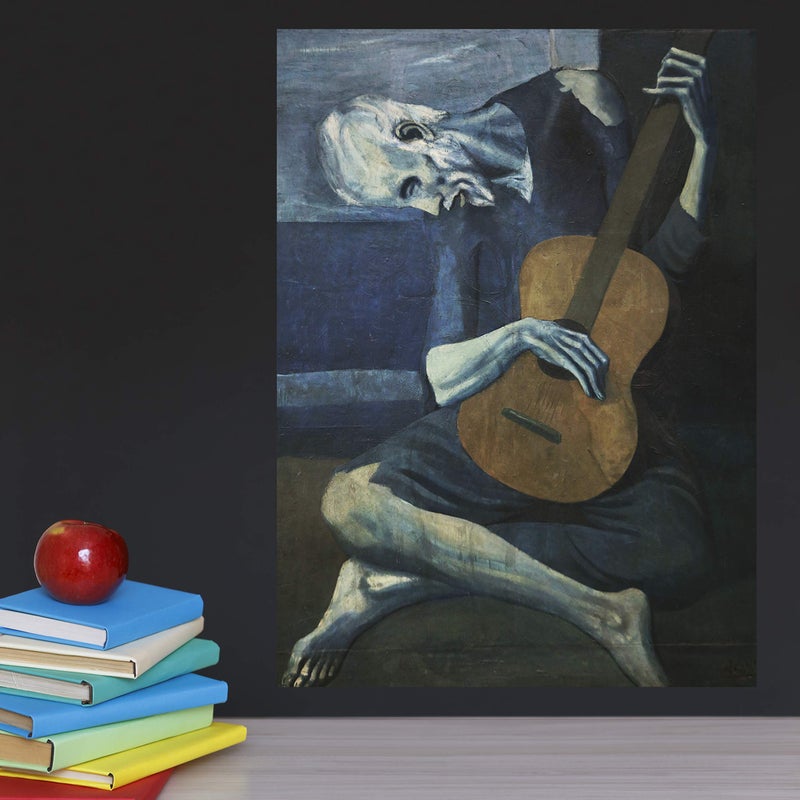 Palace Learning The Old Guitarist by Pablo Picasso Poster Print 1903 - LAMINATED - Old Man with Guitar Wall Art - 18" x 24" - Image 5